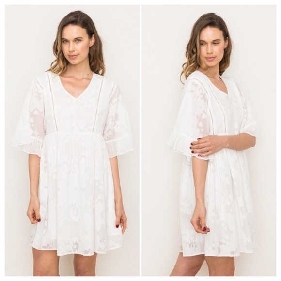 Dresses & Skirts - Burn out cotton romantic dress